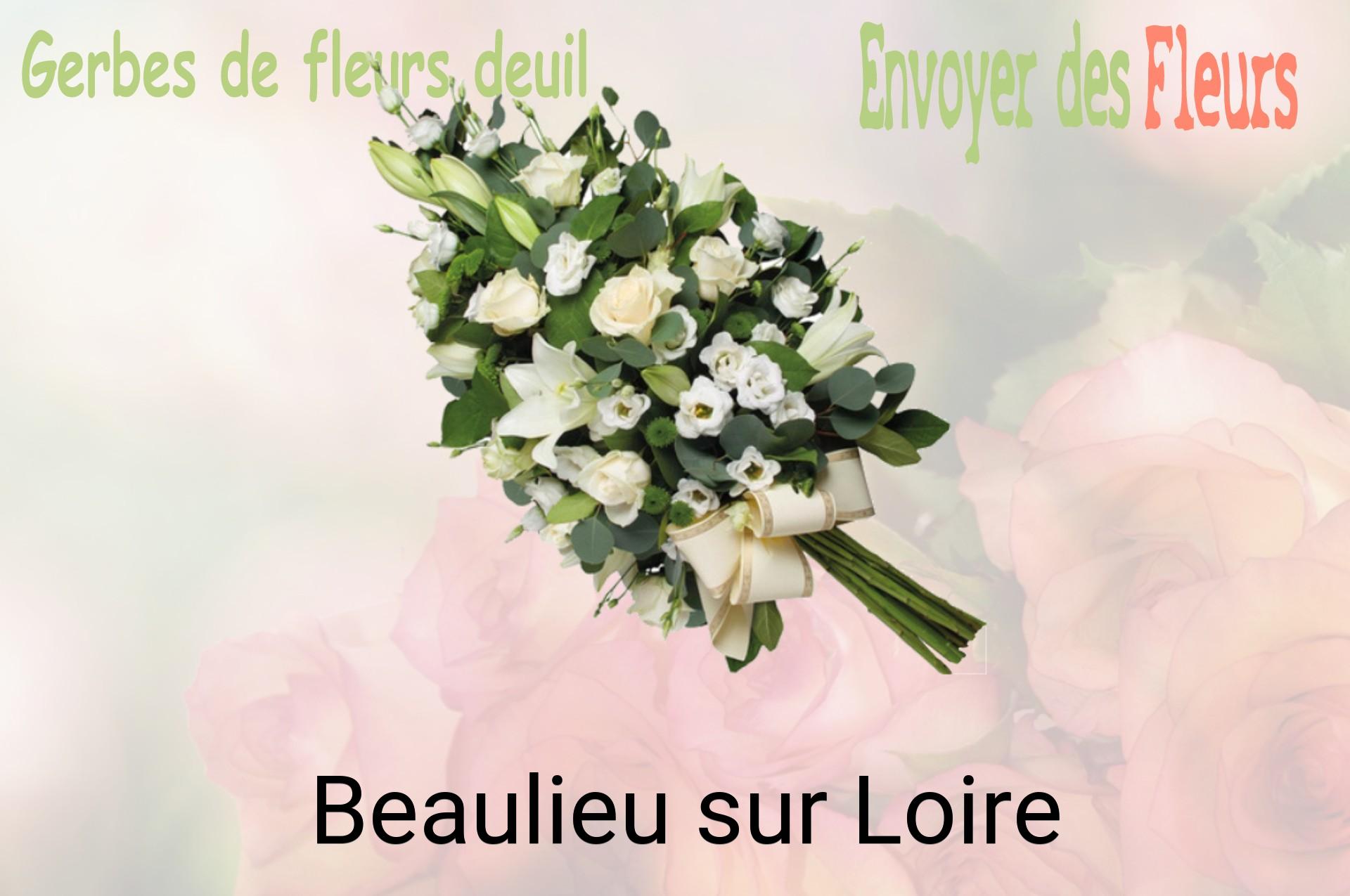 Gerbe de fleurs de deuil livrée à Beaulieu-sur-Loire
